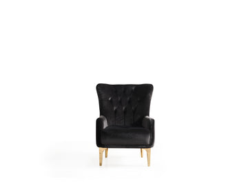 Lust Modern Style Chair In Black Black Modern Upholstered Wood