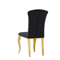 Chair Gold Leg 2Pcs L105 Gold Matte Black Metal