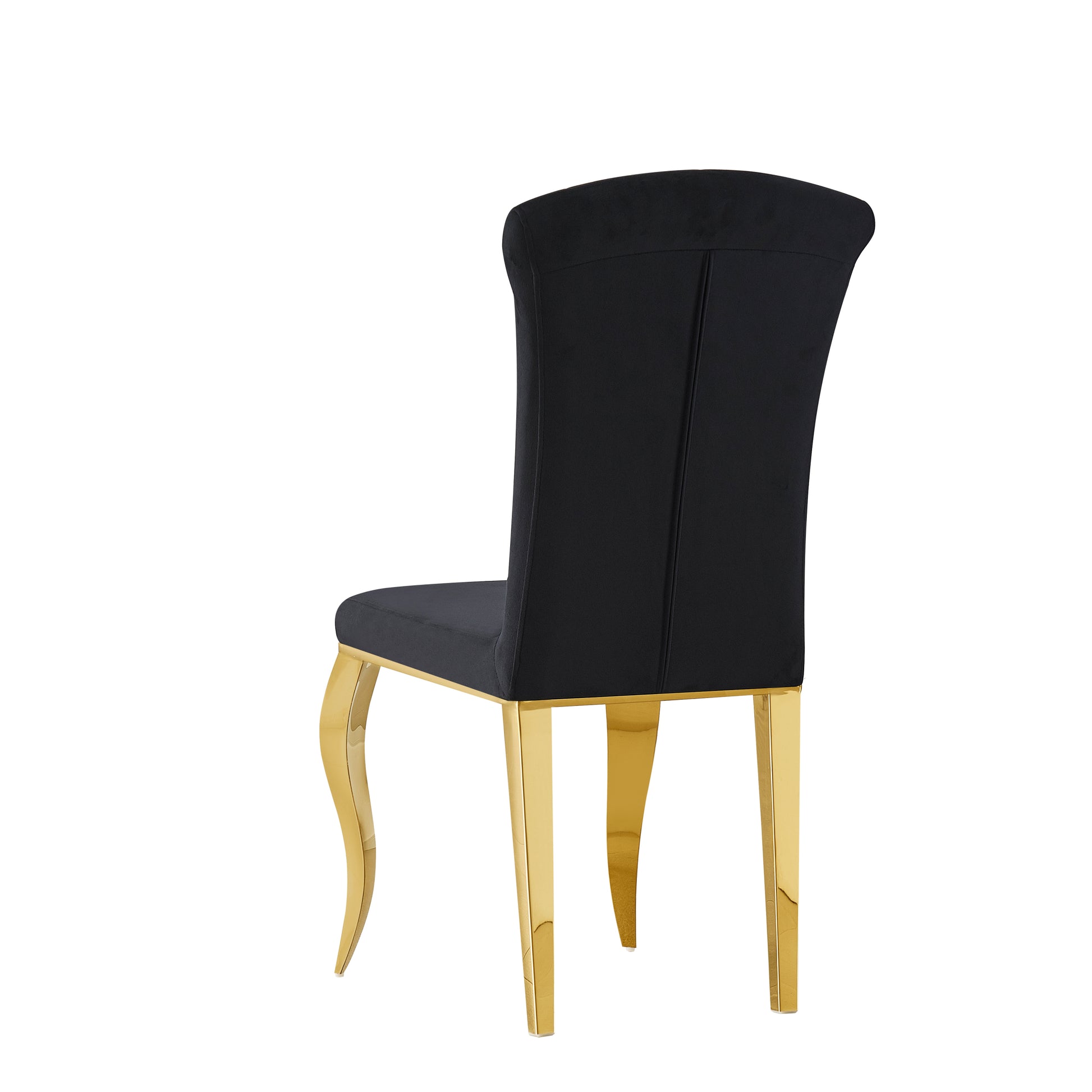 Chair Gold Leg 2Pcs L105 Gold Matte Black Metal