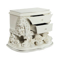 Adara Nightstand Antique White Finish Bd01249 Antique White Mdf