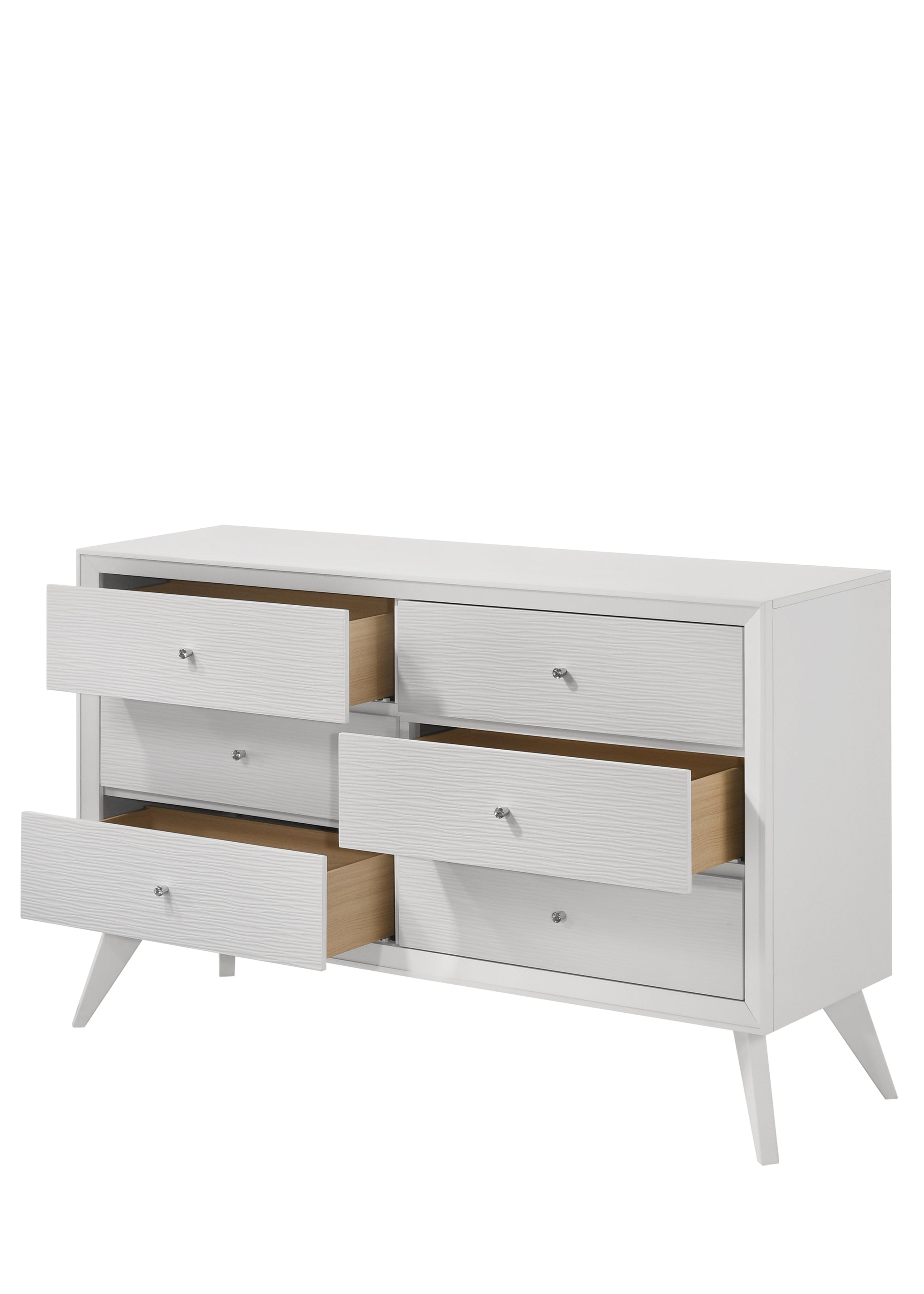 Cerys Dresser White Finish Bd01561 White Mdf