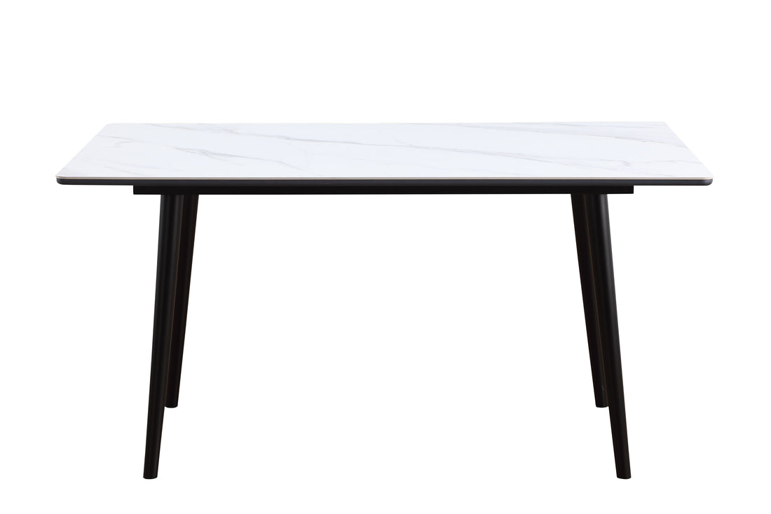 Modern Contemporary Dining Table 1Pc White Sintered Stone Table Stylish Dining Furniture White Dining Room Contemporary,Modern,Ultra Modern Sintered Stone