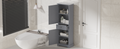 Bathroom Storage Cabinet, Tall Storage Cabinet with grey-mdf