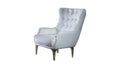 Lust Modern Style Chair In Off White Off White Modern Upholstered Wood