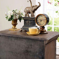 Transitional Rustic Natural Tone 1Pc Nightstand Only Solid Wood 3 Drawers Bronze Round Knobs Bedside Table Bedroom Furniture Rustic 3 Drawers Bedroom Bedside Cabinet Traditional,Transitional Drawers Natural Finish Solid Wood