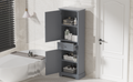 Bathroom Storage Cabinet, Tall Storage Cabinet with grey-mdf