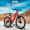 A24299 24 Inch Mountain Bike Bicycle For Adults Aluminium Frame Bike Shimano 21 Speed With Disc Brake Cycling Red Without Anti Slip Garden & Outdoor American Design Multifunctional Aluminium