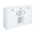 Paxley Server, White High Gloss Finish Dn01612 White Mdf