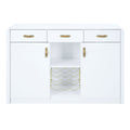 Paxley Server, White High Gloss Finish Dn01612 White Mdf