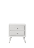 Cerys Nightstand White Finish Bd01559 White Mdf