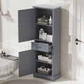 Bathroom Storage Cabinet, Tall Storage Cabinet with grey-mdf