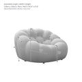 46.9'' Modern Bubble Floor Sofa,Single Chair For Living Room,Gray Gray Foam Fabric 1 Seat