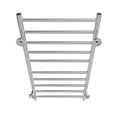 Electric Heated Towel Rack For Bathroom, Wall Mounted Towel Warmer, 10 Stainless Steel Bars Drying Rack Silver Bathroom Aluminium