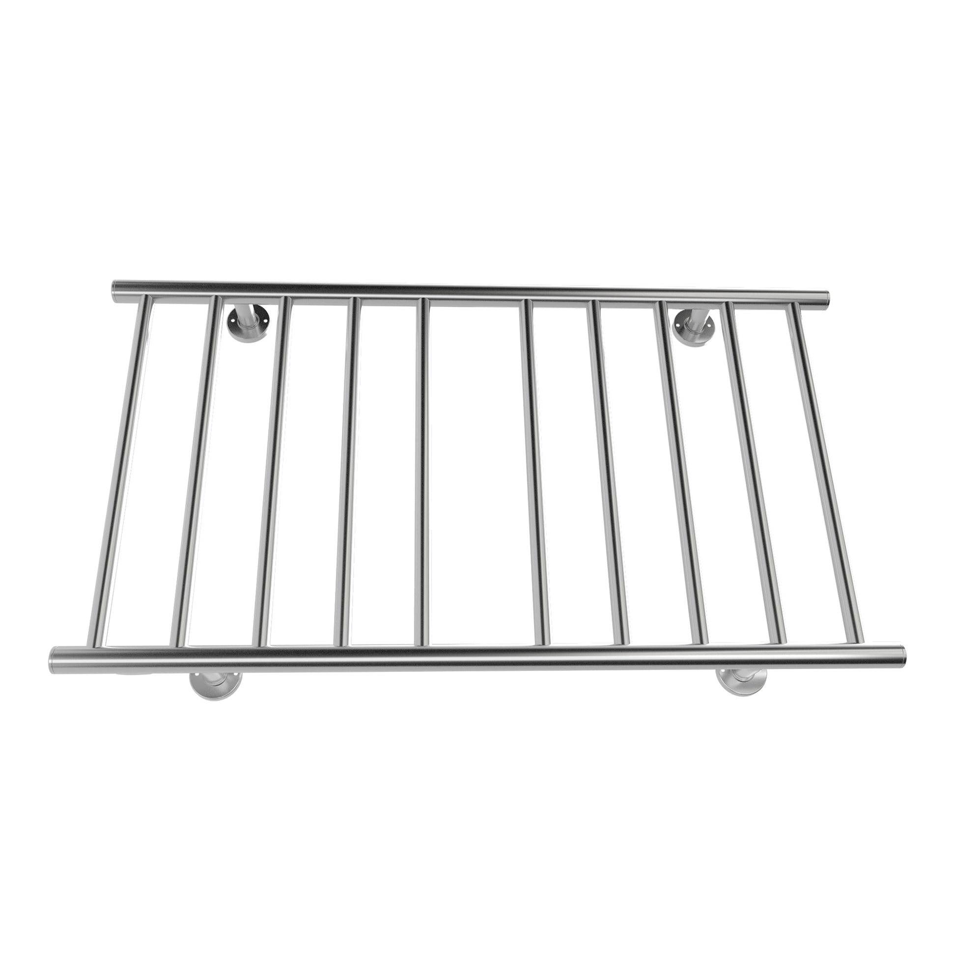 Electric Heated Towel Rack For Bathroom, Wall Mounted Towel Warmer, 10 Stainless Steel Bars Drying Rack Silver Bathroom Aluminium