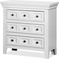 Transitional Style White Color Solid Wood 1Pc Nightstand Only Bedroom Furniture Bedside Table Round Knobs 3 Drawers Nightstand White 3 Drawers Bedroom Bedside Cabinet Classic,Transitional Solid Wood White Solid Wood