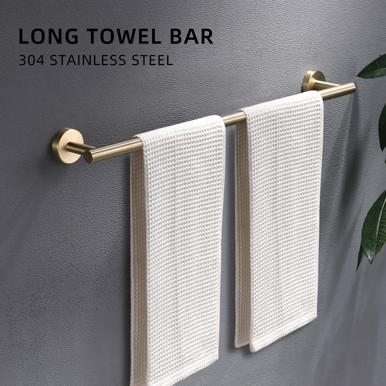 8 Pieces Brushed Nickel Gold Bathroom Accessories Set, Stainless Steel Bathroom Hardware Set, Bath Towel Bar Set, Towel Racks For Bathroom Wall Mounted. Brushed Gold Bathroom Classic,Industrial,Modern Stainless Steel