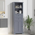 Bathroom Storage Cabinet, Tall Storage Cabinet with grey-mdf