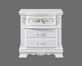 Flora Nightstand, White Finish Bd01639 White Wood