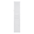 Queen Size Murphy Bed Wall Bed With Shelves,White White Solid Wood Mdf