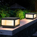 Solar Wall Lamp With Dimmable Led 2 Pack Black Aluminium