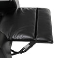 270 Degree Swivel Pu Leather Power Recliner Individual Seat Home Theater Recliner With Comforable Backrest, Tray Table, Phone Holder, Cup Holder, Usb Port, Hidden Arm Storage For Living Room, Black Black Foam Pu Leather