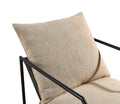 Accent Chair For Living Room Cream Espresso Primary Living Space Modern Fiber Foam And Polyester Fiber Pad Fabric