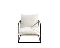 Accent Chair For Living Room White Espresso Primary Living Space Foam Fabric