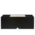 Wall Hanging Decorative Cabinet, Rattan Tv Stand, Suitable For Living Room, Study, Bedroom Black Particle Board