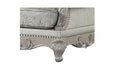 Tuscan Thick Velvet Fabric Chair Traditional Made With Wood In Silver Silver Grey Primary Living Space Traditional Wood