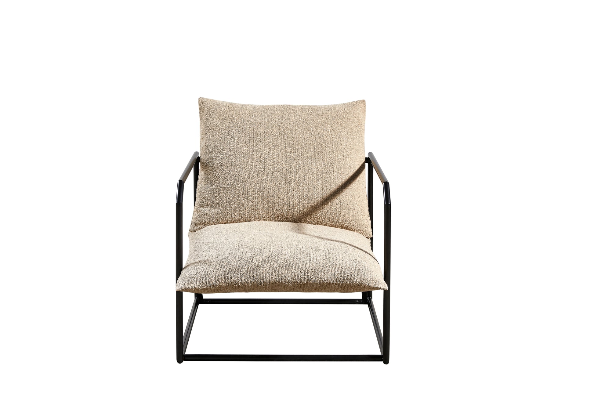 Accent Chair For Living Room Cream Espresso Primary Living Space Modern Fiber Foam And Polyester Fiber Pad Fabric