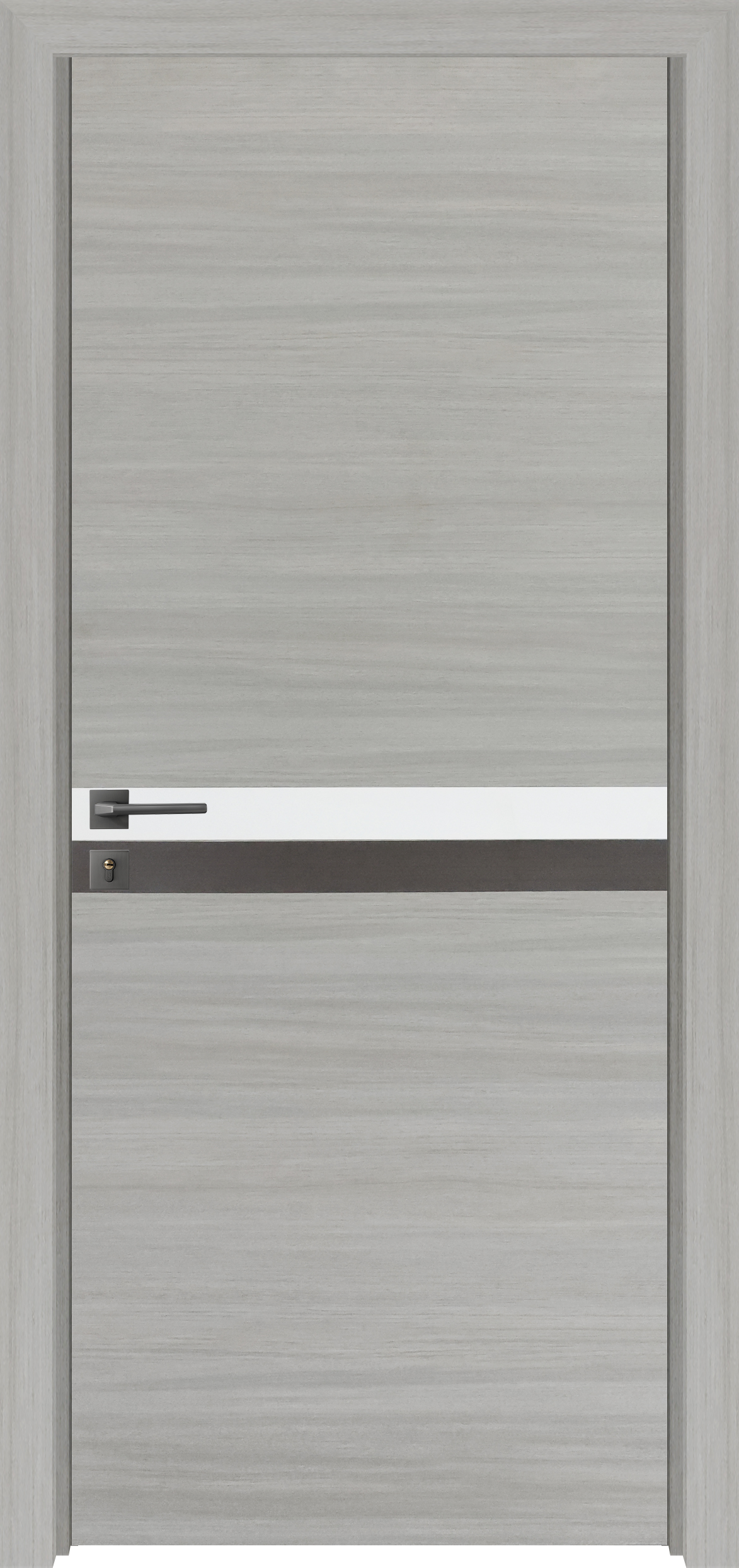 36 "x 80" Melamine Integrated Door Slab, No gray-melamine