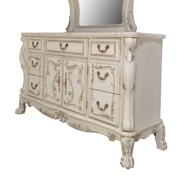 Dresden Dresser Antique White Finish Bd01685 Antique White Mdf