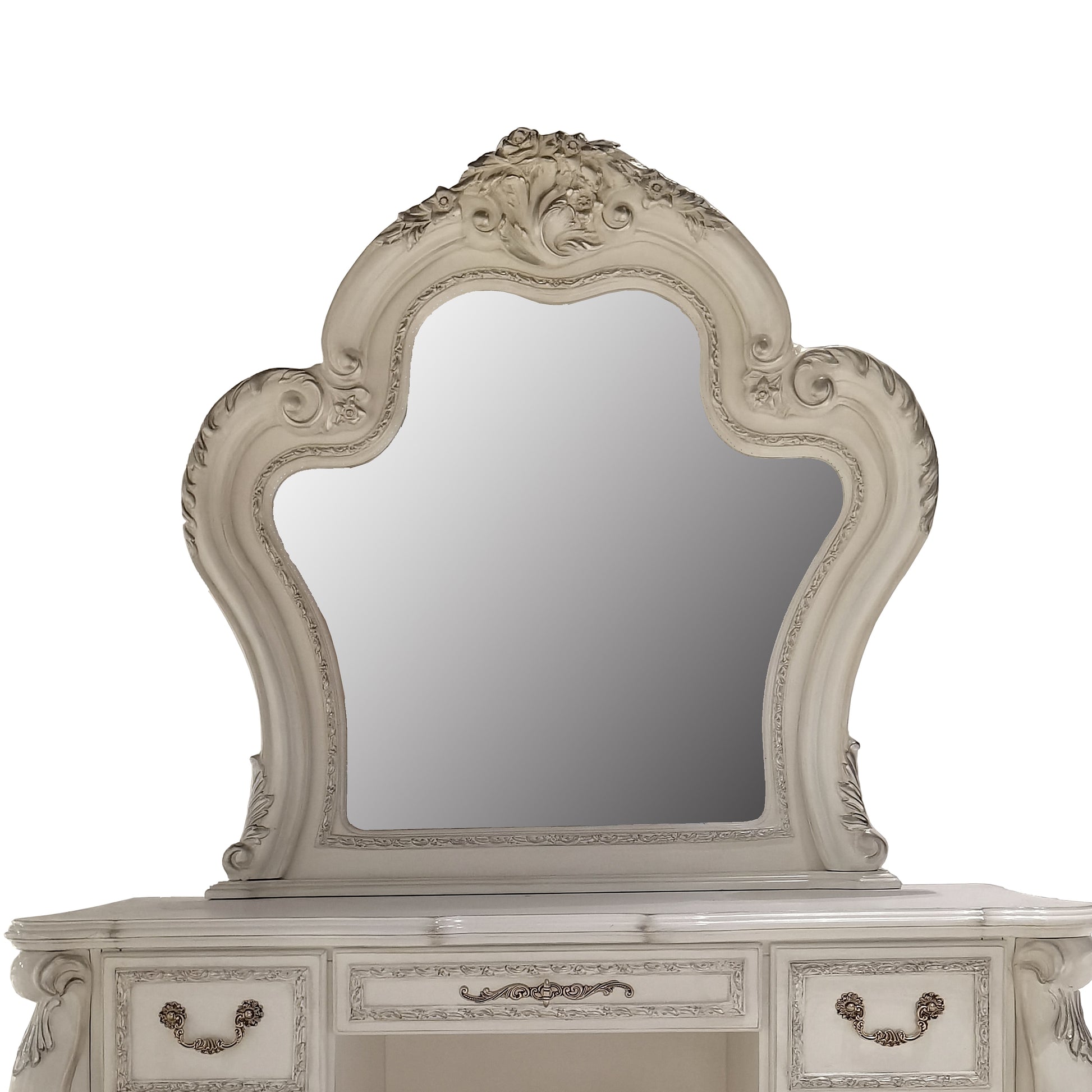 Dresden Ii Mirror Pu & White Finish Bd01676 White Pu