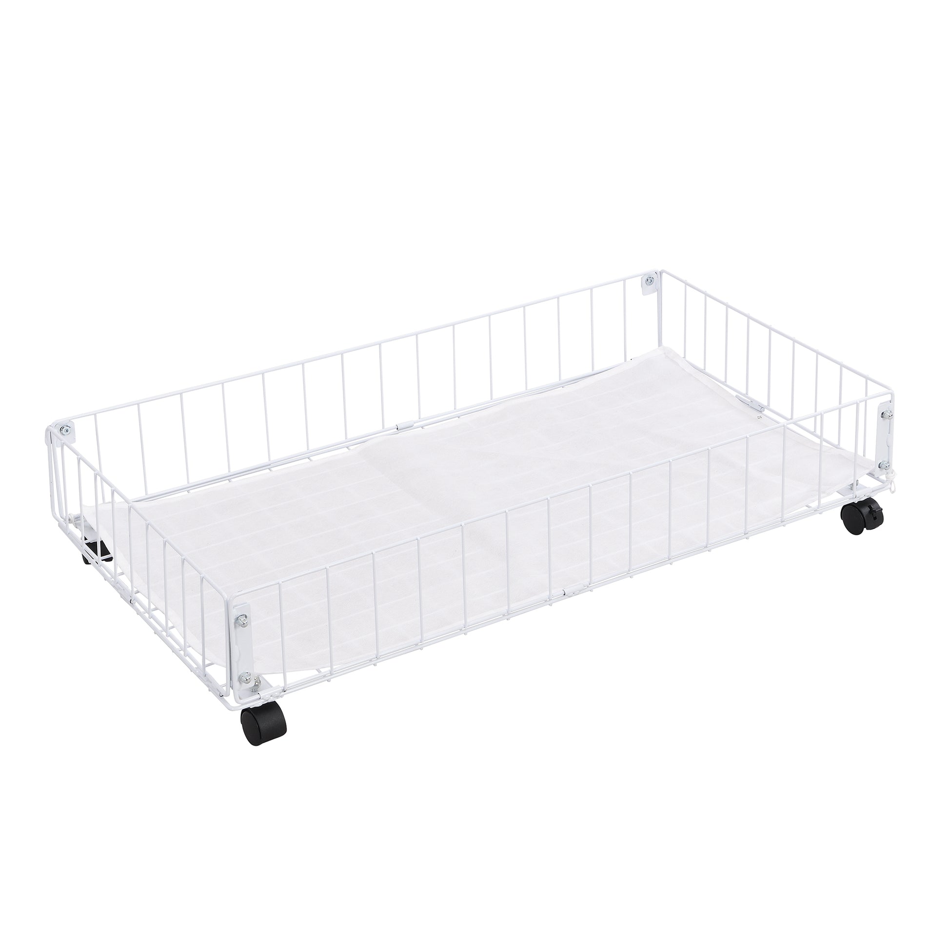 Twin Size Stylish Metal Daybed With 2 Drawers, White White Iron