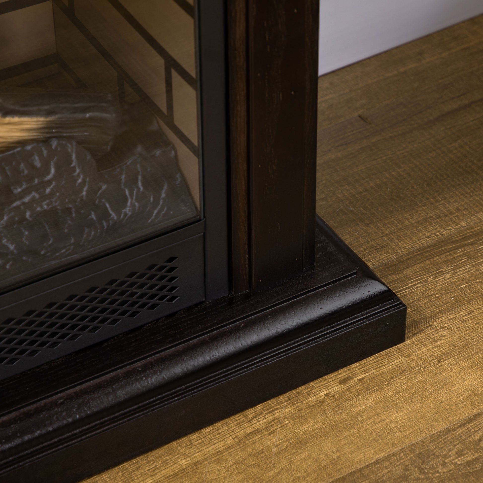 31" Electric Fireplace With Dimmable Flame Effect And Mantel, Freestanding Space Heater With Log Hearth And Remote Control, 1400W, Brown Brown Metal