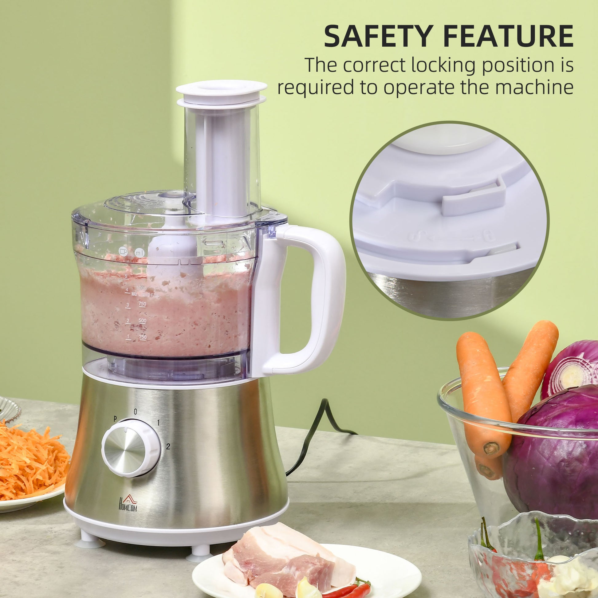 2 in 1 Blender and Food Processor Combo for