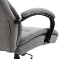 500Lbs Big And Tall Office Chair With Wide Seat, Ergonomic Executive Computer Chair With Adjustable Height, Swivel Wheels And Linen Finish, Light Grey Light Grey Linen