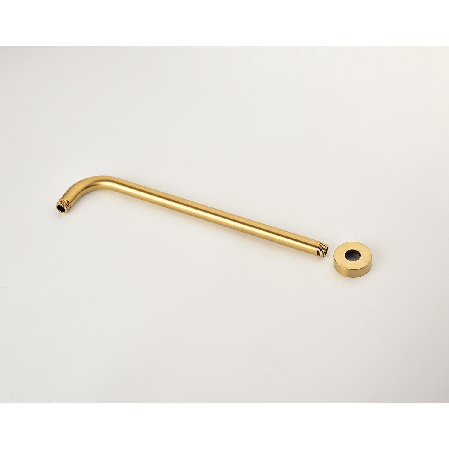 Shower System With Shower Head, Hand Shower, Slide Bar, Bodysprays, Shower Arm, Hose, Valve Trim, And Lever Handles Brushed Gold Wall Mounted Bathroom Brass