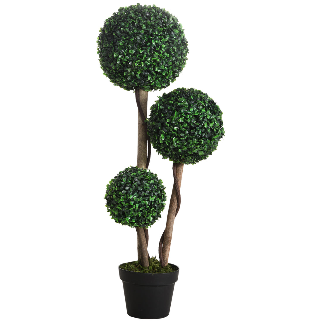 Artificial Plant for Home Decor Indoor & Outdoor Fake dark green-plastic