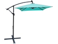 Rectangle 2X3M Outdoor Patio Umbrella Solar Powered Led Lighted Sun Shade Market Waterproof 6 Ribs Umbrella With Crank And Cross Base For Garden Deck Backyard Pool Shade Outside Deck Swimming Pool