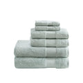 Cotton 6 Piece Bath Towel Set Seafoam Cotton