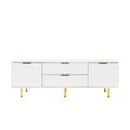 Modern Warm White Tv Cabinetfor Living Room Bedroom White Mdf