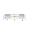 Modern Warm White Tv Cabinetfor Living Room Bedroom White Mdf