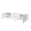 Modern Warm White Tv Cabinetfor Living Room Bedroom White Mdf