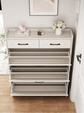 Drawer Shoe Cabinet, Freestanding Shoe Rack