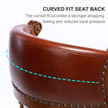 Seat Height 26'' Cow Top Leather Wooden Bar