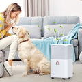 1260 Sq. Ft Portable Electric Dehumidifiers With 3 Color Lights, Led Display, Quiet Dehumidifier For Basements, Bedroom, Bathroom, Closet, Rv, 21Pt Day, White White Abs