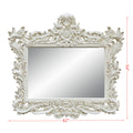 Adara Mirror Antique White Finish Bd01250 Antique White Mdf