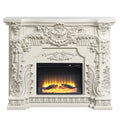 Adara Fireplace Antique White Finish Ac01620 Antique White Mdf