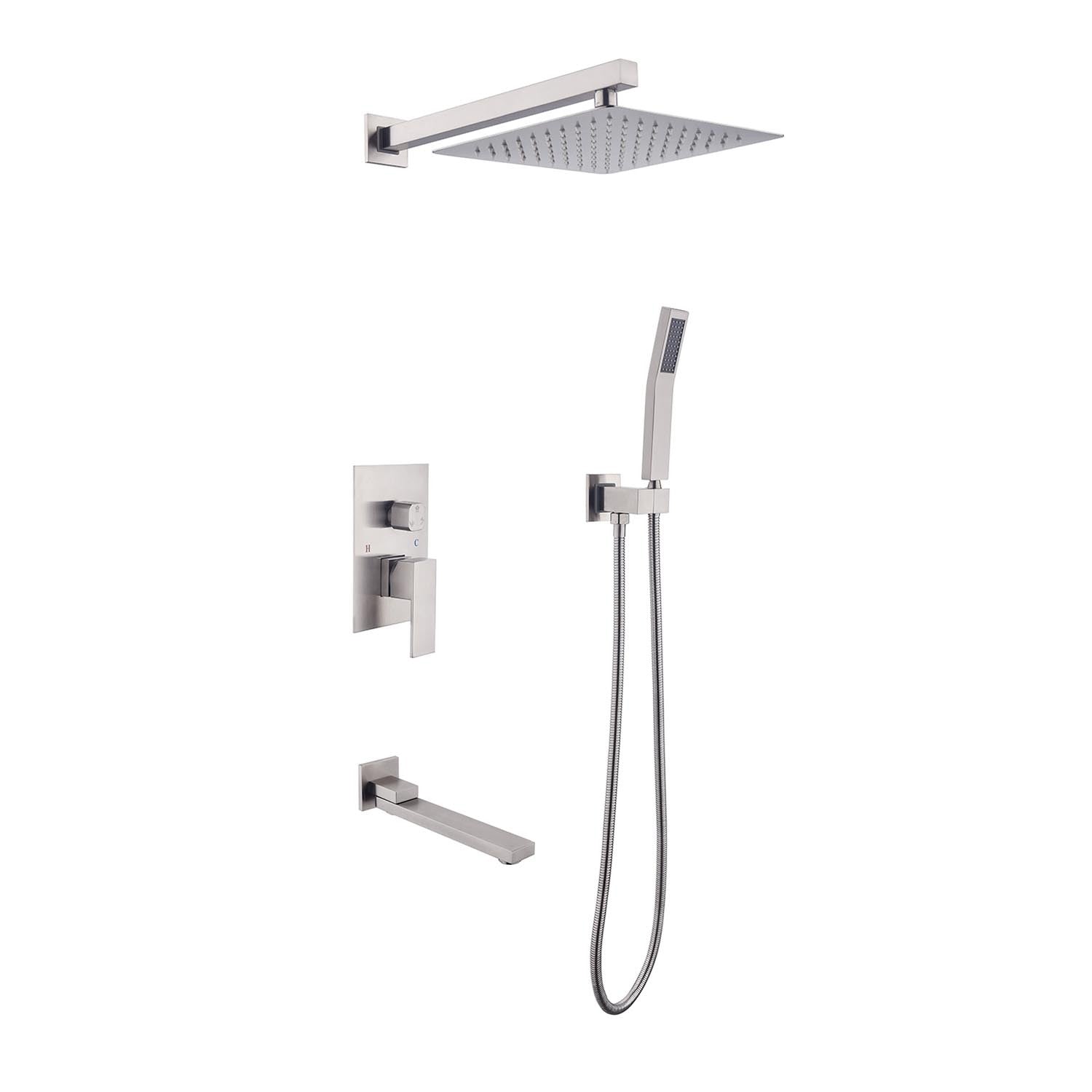 16" Rain Shower Head Systems Wall Mounted Shower